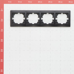 Рамка Lezard Mira четырехместная черный бархат (701-4200-149) - фото 2