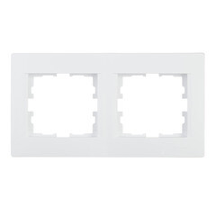 Рамка Lezard Karina двухместная белая (707-0200-147) - фото 1