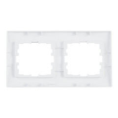 Рамка Lezard Karina двухместная белая (707-0200-147) - фото 3