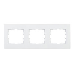 Изображение товара Рамка Lezard Karina трехместная белая (707-0200-148)