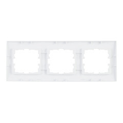 Рамка Lezard Karina трехместная белая (707-0200-148) - фото 3
