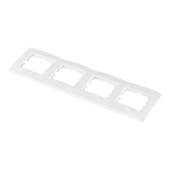 Рамка Lezard Karina четырехместная белая (707-0200-149) - фото 4