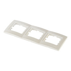 Рамка Lezard Karina трехместная жемчужно-белая (707-3000-148) - фото 4