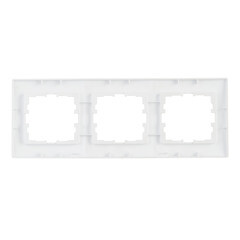 Рамка Lezard Karina трехместная жемчужно-белая (707-3000-148) - фото 3