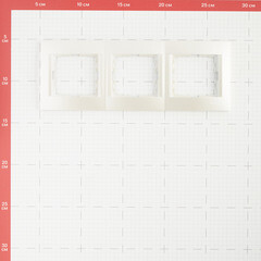Рамка Lezard Karina трехместная жемчужно-белая (707-3000-148) - фото 2