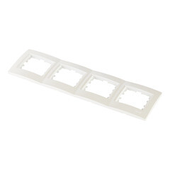 Рамка Lezard Karina четырехместная жемчужно-белая (707-3000-149) - фото 4