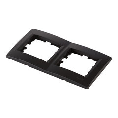 Рамка Lezard Karina двухместная черный бархат (707-4200-147) - фото 4