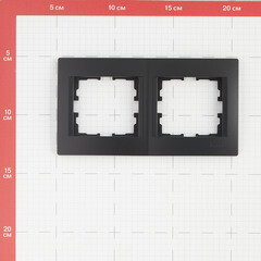 Рамка Lezard Karina двухместная черный бархат (707-4200-147) - фото 2