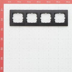 Рамка Lezard Karina четырехместная черный бархат (707-4200-149) - фото 4