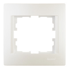 Рамка Lezard Karina одноместная жемчужно-белая (707-3000-146) - фото 1