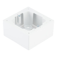 Коробка монтажная Simon 24 Harmonie одноместная накладная белая (2400751-030) - фото 3