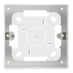 Коробка монтажная Simon 24 Harmonie одноместная накладная белая (2400751-030) - фото 2