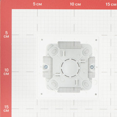 Коробка монтажная Simon 24 Harmonie одноместная накладная белая (2400751-030) - фото 4