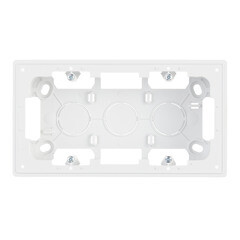 Коробка монтажная Simon 24 Harmonie двухместная накладная белая (2400752-030) - фото 1