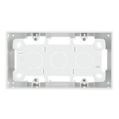 Коробка монтажная Simon 24 Harmonie двухместная накладная белая (2400752-030) - фото 2