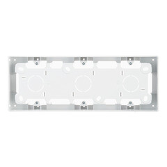 Коробка монтажная Simon 24 Harmonie трехместная накладная белая (2400753-030) - фото 2