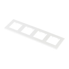 Рамка Simon 24 Harmonie четырехместная белая (2400640-030) - фото 4