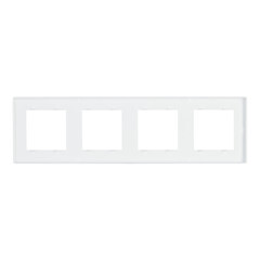 Рамка Simon 24 Harmonie четырехместная белая (2400640-030) - фото 3