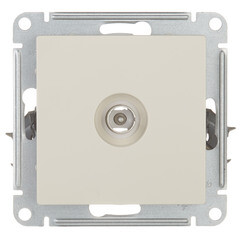 Розетка телевизионная Systeme Electric AtlasDesign встраиваемая бежевая (ATN000293) - фото 1
