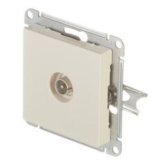 Розетка телевизионная Systeme Electric AtlasDesign встраиваемая бежевая (ATN000293) - фото 2