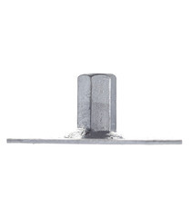 Пластина опорная оцинкованная 60х60х2 мм с гайкой М8 - фото 3