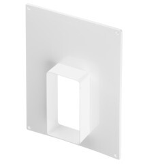 Площадка торцевая вертикальная ПТВ фланец 60х120 пластиковая для плоских воздуховодов 180х250 мм - фото 3