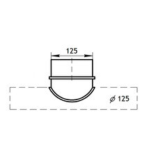 Врезка для круглых воздуховодов d125х125 мм оцинкованная - фото 8