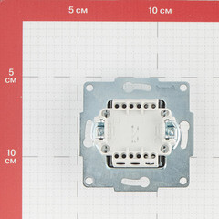 Выключатель Lezard Karina одноклавишный встраиваемый белый (707-0288-100) - фото 3
