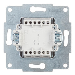 Переключатель Lezard Karina одноклавишный встраиваемый белый (707-0288-105) - фото 3