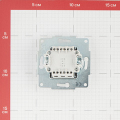 Переключатель Lezard Karina двухклавишный встраиваемый белый (707-0288-106) - фото 4