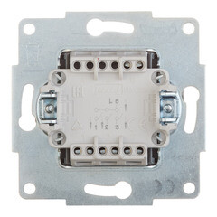 Выключатель Lezard Karina трехклавишный встраиваемый белый (707-0288-109) - фото 4