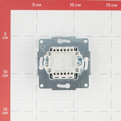 Выключатель Lezard Karina одноклавишный встраиваемый белый с подсветкой (707-0288-111) - фото 3