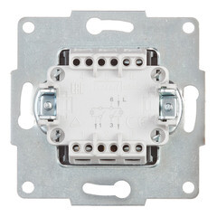 Выключатель Lezard Karina двухклавишный встраиваемый белый с подсветкой (707-0288-112) - фото 2