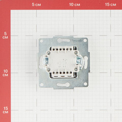 Выключатель Lezard Karina двухклавишный встраиваемый белый с подсветкой (707-0288-112) - фото 3
