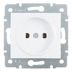 Изображение товара Розетка Lezard Karina встраиваемая белая (707-0288-121B)