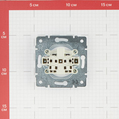 Розетка Lezard Karina встраиваемая белая (707-0288-121B) - фото 3