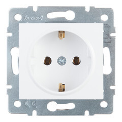 Изображение товара Розетка Lezard Karina встраиваемая белая (707-0288-122B)