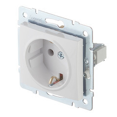 Розетка Lezard Karina встраиваемая белая (707-0288-122B) - фото 2