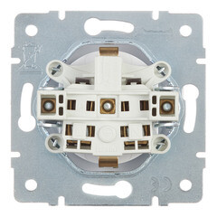 Розетка Lezard Karina встраиваемая белая с крышкой (707-0288-123B) - фото 5