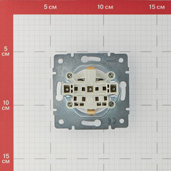 Розетка Lezard Karina встраиваемая белая со шторками (707-0288-124B) - фото 4