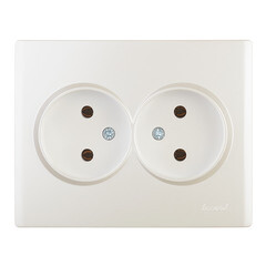 Розетка Lezard Karina встраиваемая жемчужно-белая (707-3000-128B) - фото 1