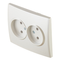 Розетка Lezard Karina встраиваемая жемчужно-белая (707-3000-128B) - фото 4