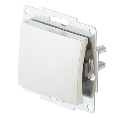 Выключатель Lezard Karina одноклавишный встраиваемый жемчужно-белый (707-3088-100) - фото 4