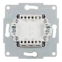 Выключатель Lezard Karina одноклавишный встраиваемый жемчужно-белый (707-3088-100) - фото 3