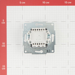 Выключатель Lezard Karina двухклавишный встраиваемый жемчужно-белый (707-3088-101) - фото 2