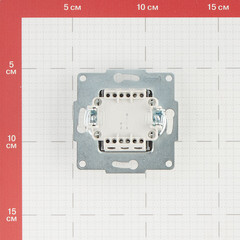 Переключатель Lezard Karina одноклавишный встраиваемый жемчужно-белый (707-3088-105) - фото 3