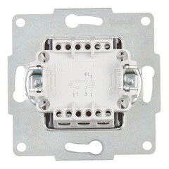 Выключатель Lezard Karina двухклавишный встраиваемый жемчужно-белый с подсветкой (707-3088-112) - фото 2