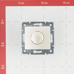 Диммер Lezard Karina встраиваемый жемчужно-белый поворотный (707-3088-115) - фото 2