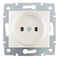 Розетка Lezard Karina встраиваемая жемчужно-белая (707-3088-121B) - фото 1