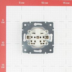 Розетка Lezard Karina встраиваемая жемчужно-белая (707-3088-121B) - фото 2